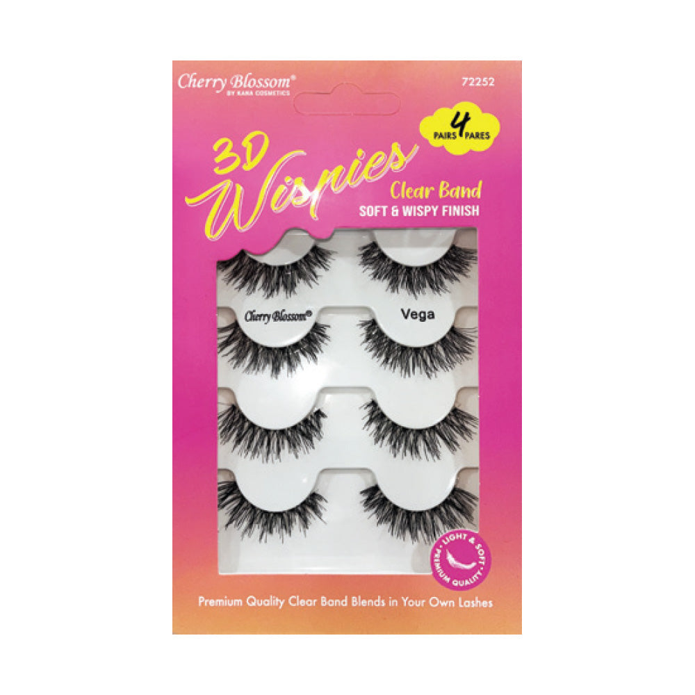 Cherry Blossom 3D Wispies Eyelashes Vega 4 Pairs