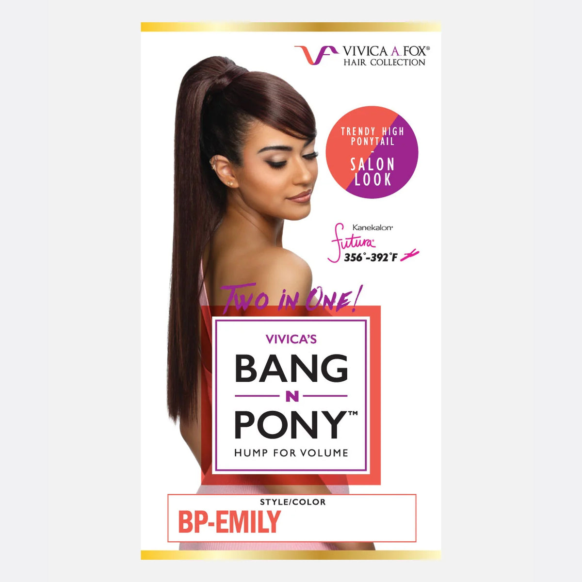 VIVICA A FOX Yaki Straight with Side Long Bang Ponytail 25" - BP EMILY