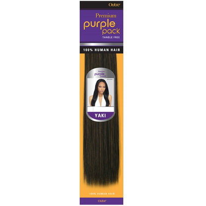 Outre 100% Human Hair Weave Premium Purple Pack Yaki 10"