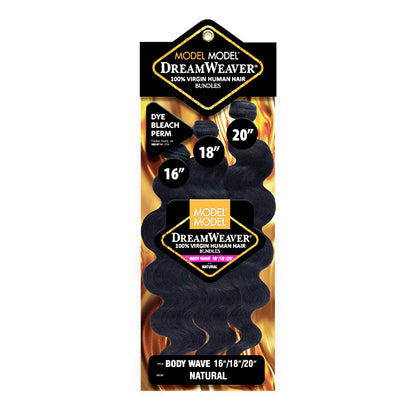 ModelModel Unprocessed 100% Virgin Human Hair Dream Weaver 3 Bundles