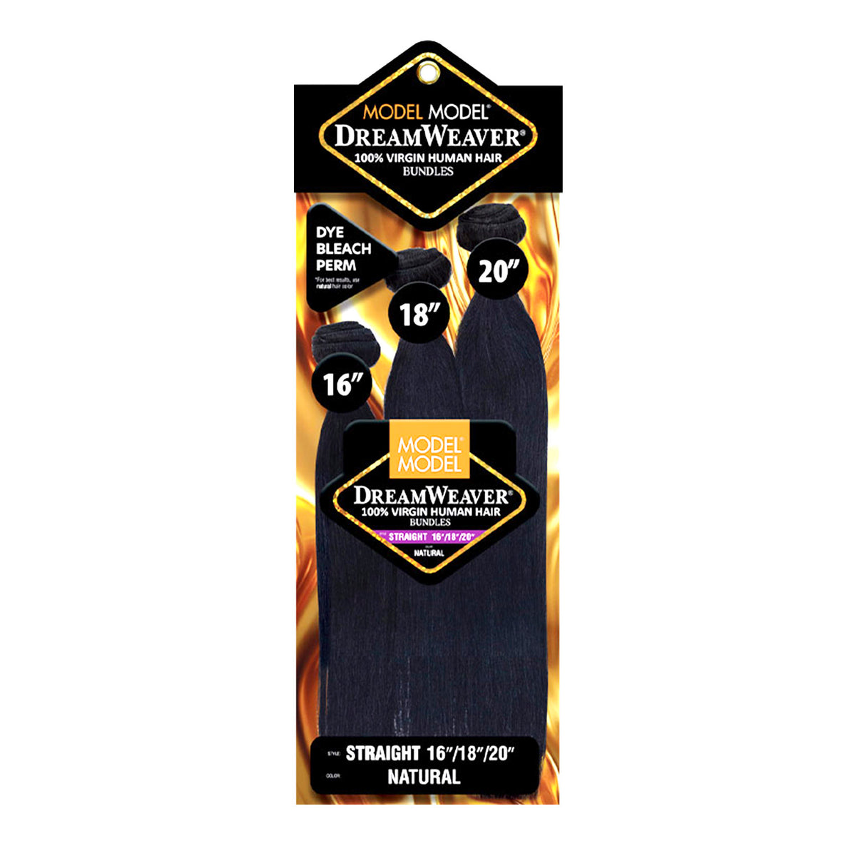 ModelModel Unprocessed 100% Virgin Human Hair Dream Weaver 3 Bundles