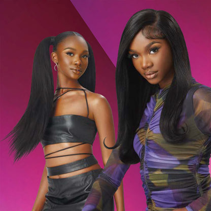 Outre 100% Human Hair Weave Premium Purple Pack Yaki 10"