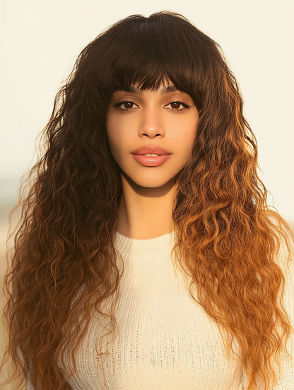 A belle Synthetic Full Wig - CORI