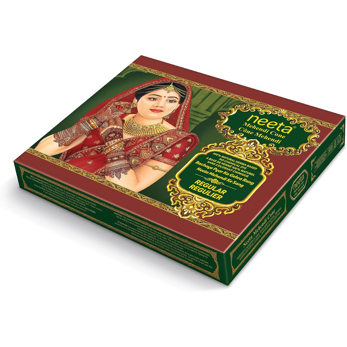 Neeta Mehendi Cone Henna for Temporary Tattoo (12 Cones)