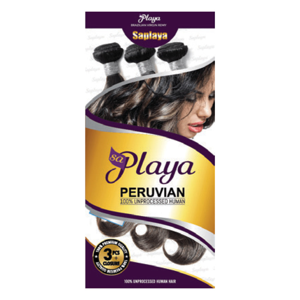SAPLAYA Unprocessed 100% Human Hair Peruvian Hair