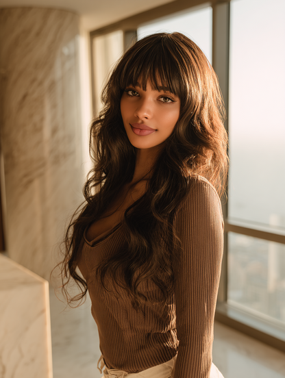 A belle Synthetic Full Wig - SARAH