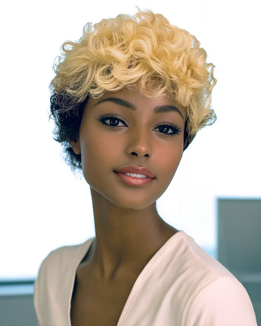 A belle Synthetic Full Wig - PEONY