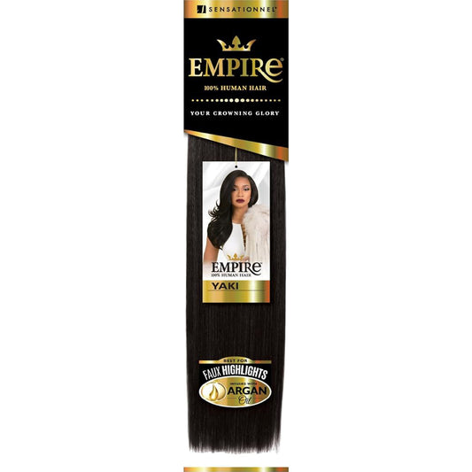 Sensationnel 100% Human Hair Weave Empire Yaki Weaving 10"