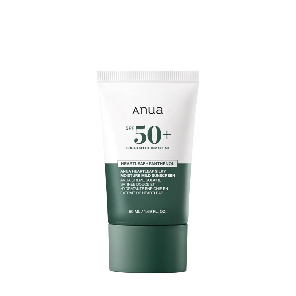 ANUA Heartless Silky Moisture Mild Sunscreen SPF50+PA++++
