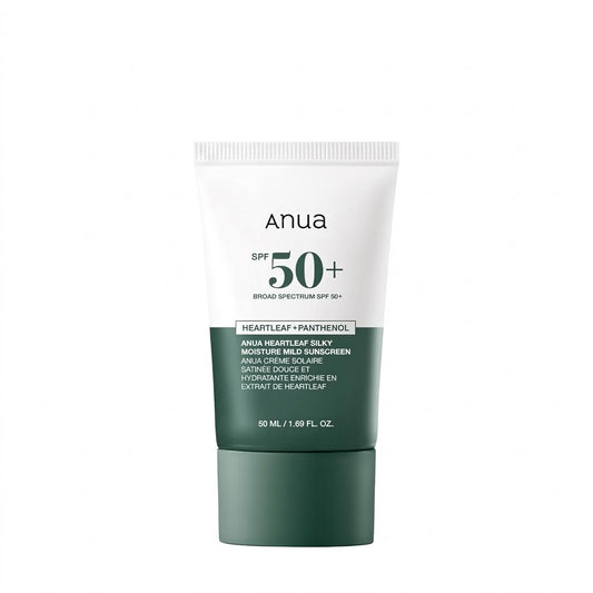 ANUA Heartless Silky Moisture Mild Sunscreen SPF50+PA++++