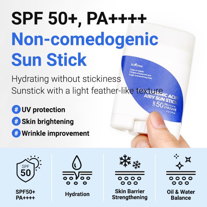 ISNTREE Hyaluronic Acid Airy Unstick SPF 50+PA++++