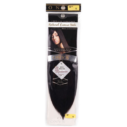 ONYX Black Diamond 100% Human Hair Weave Yaki 10"