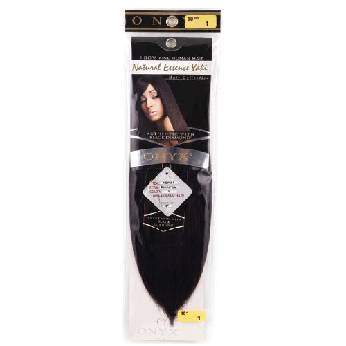 ONYX Black Diamond 100% Human Hair Weave Yaki 10"