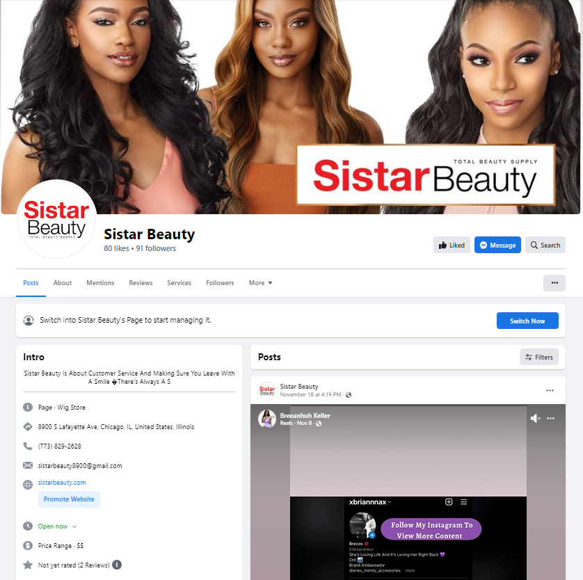 Sistar beauty deals supply